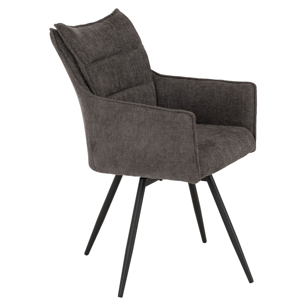 Fabric Dining Chairs Carver Swivel in Set Of 2 - Lewis