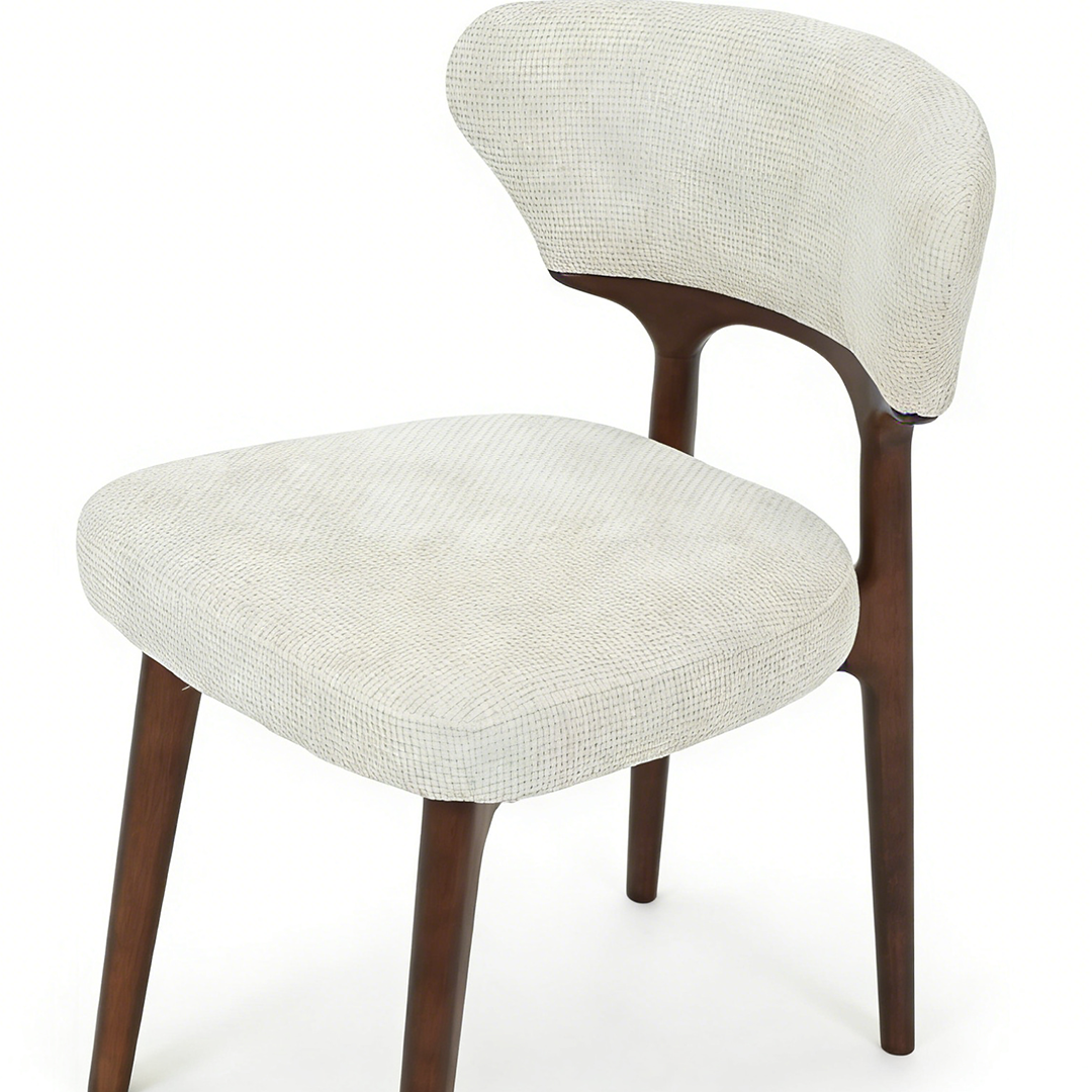 Fabric Dining Chairs in Set of 2 - Luciano