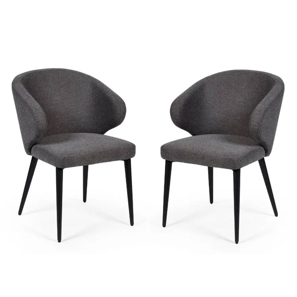 Fabric Dining Chairs in Set Of 2 - Marcus