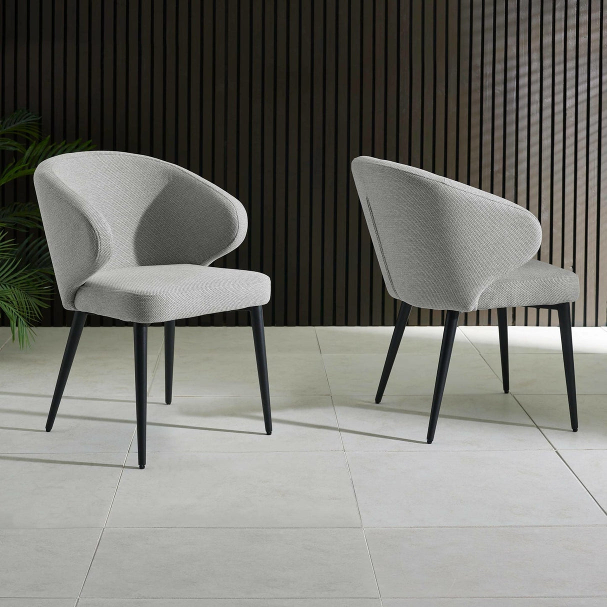 Fabric Dining Chairs in Set Of 2 - Marcus