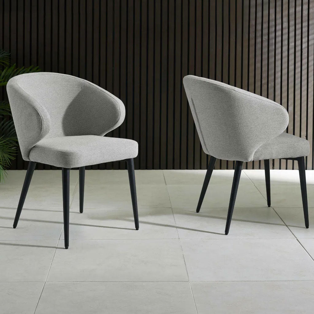 Fabric Dining Chairs in Set Of 2 - Marcus
