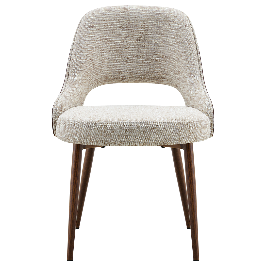 Fabric Dining Chairs in Set of 2 - Milo