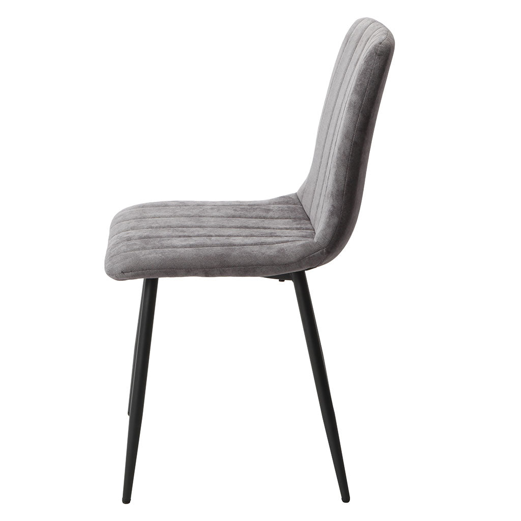 Fabric Dining Chairs in Set Of 2 Straight Stitch - Aspen