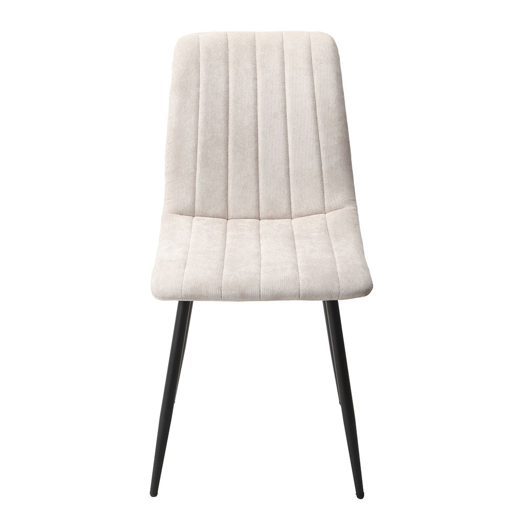 Fabric Dining Chairs in Set Of 2 Straight Stitch - Aspen