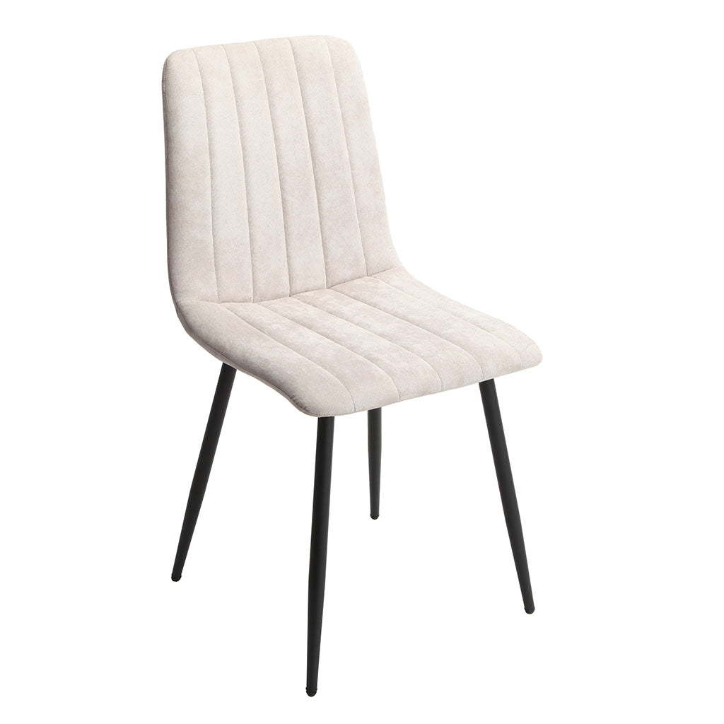 Fabric Dining Chairs in Set Of 2 Straight Stitch - Aspen