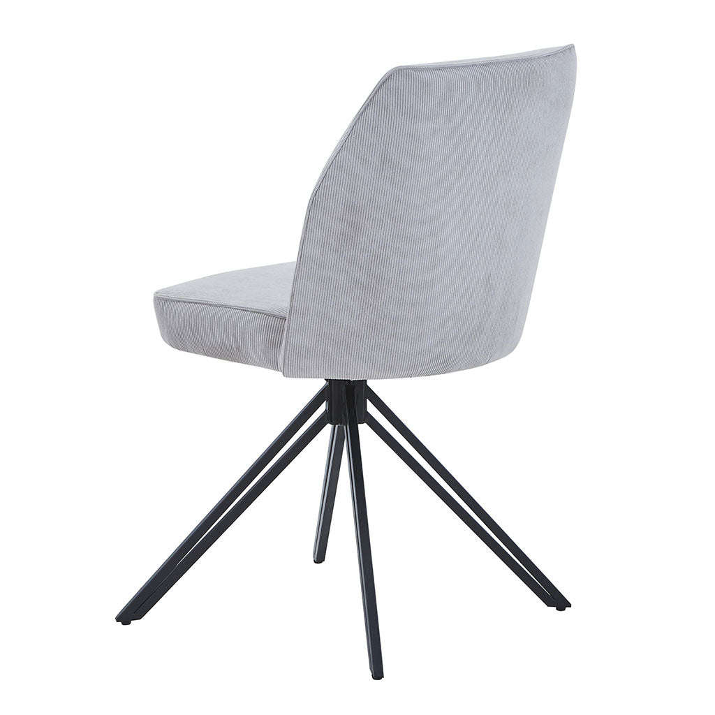 Fabric Dining Chairs in Set Of 2 Swivel - Aspen