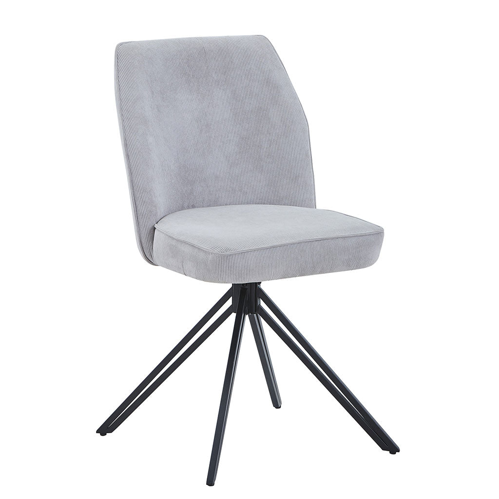 Fabric Dining Chairs in Set Of 2 Swivel - Aspen