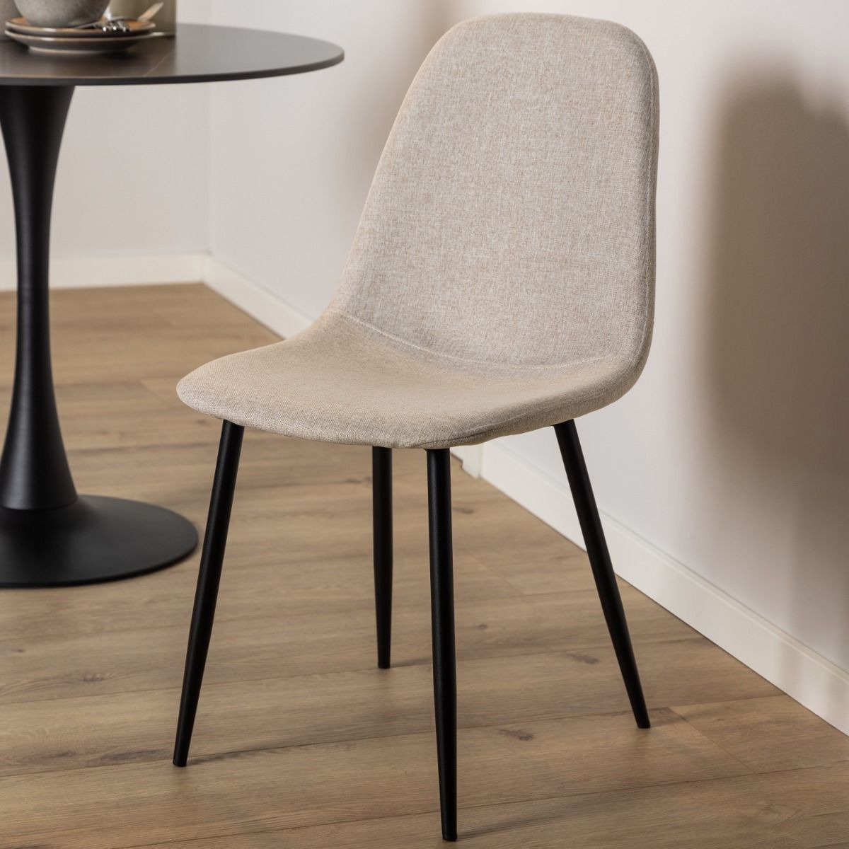 Fabric Dining Chairs in Set Of 4 - Celia