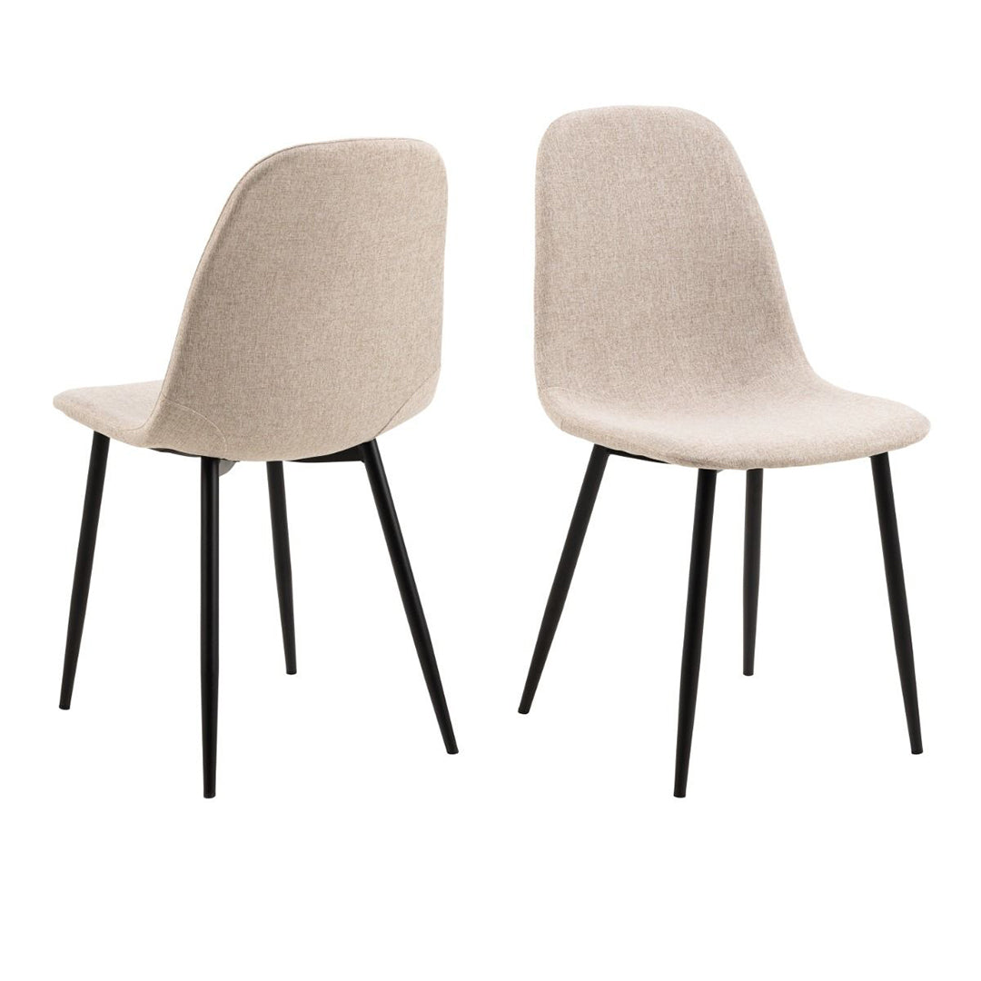 Fabric Dining Chairs in Set Of 4 - Celia
