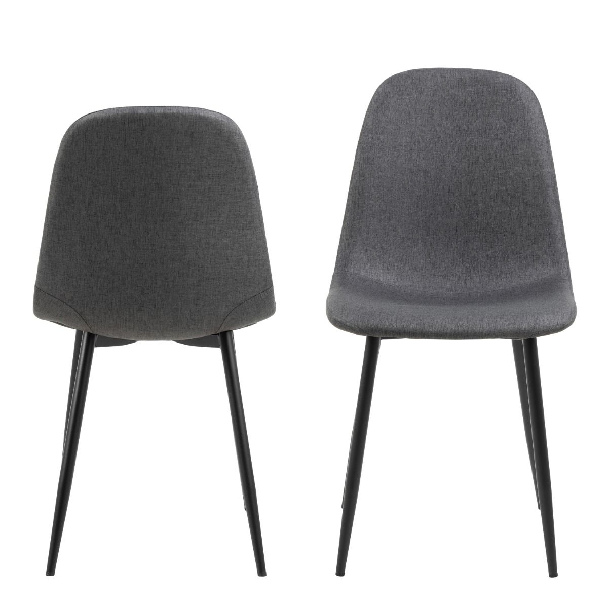 Fabric Dining Chairs in Set Of 4 - Celia