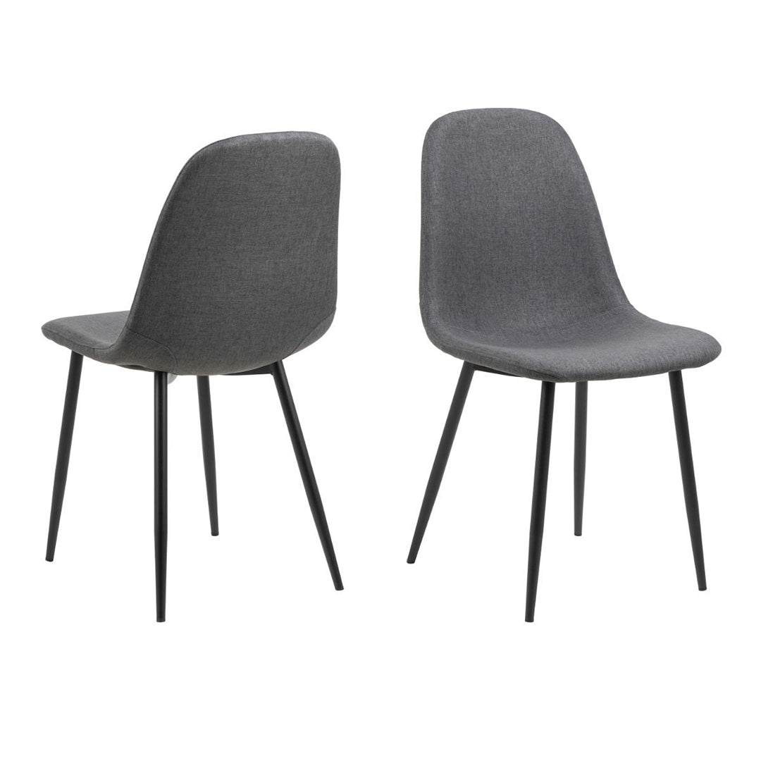 Fabric Dining Chairs in Set Of 4 - Celia