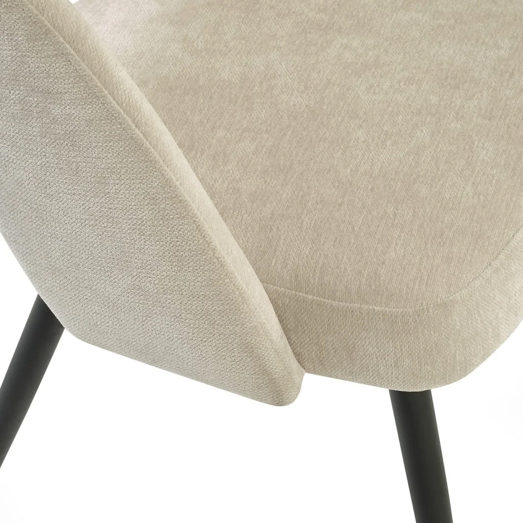 Fabric Dining Chairs in Set Of 2 - Ella