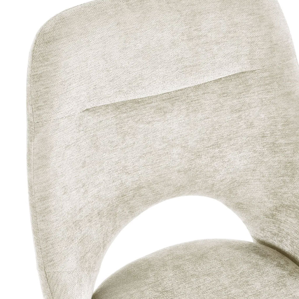 Fabric Dining Chairs With Swivel Actin in Set Of 2 - Jonah