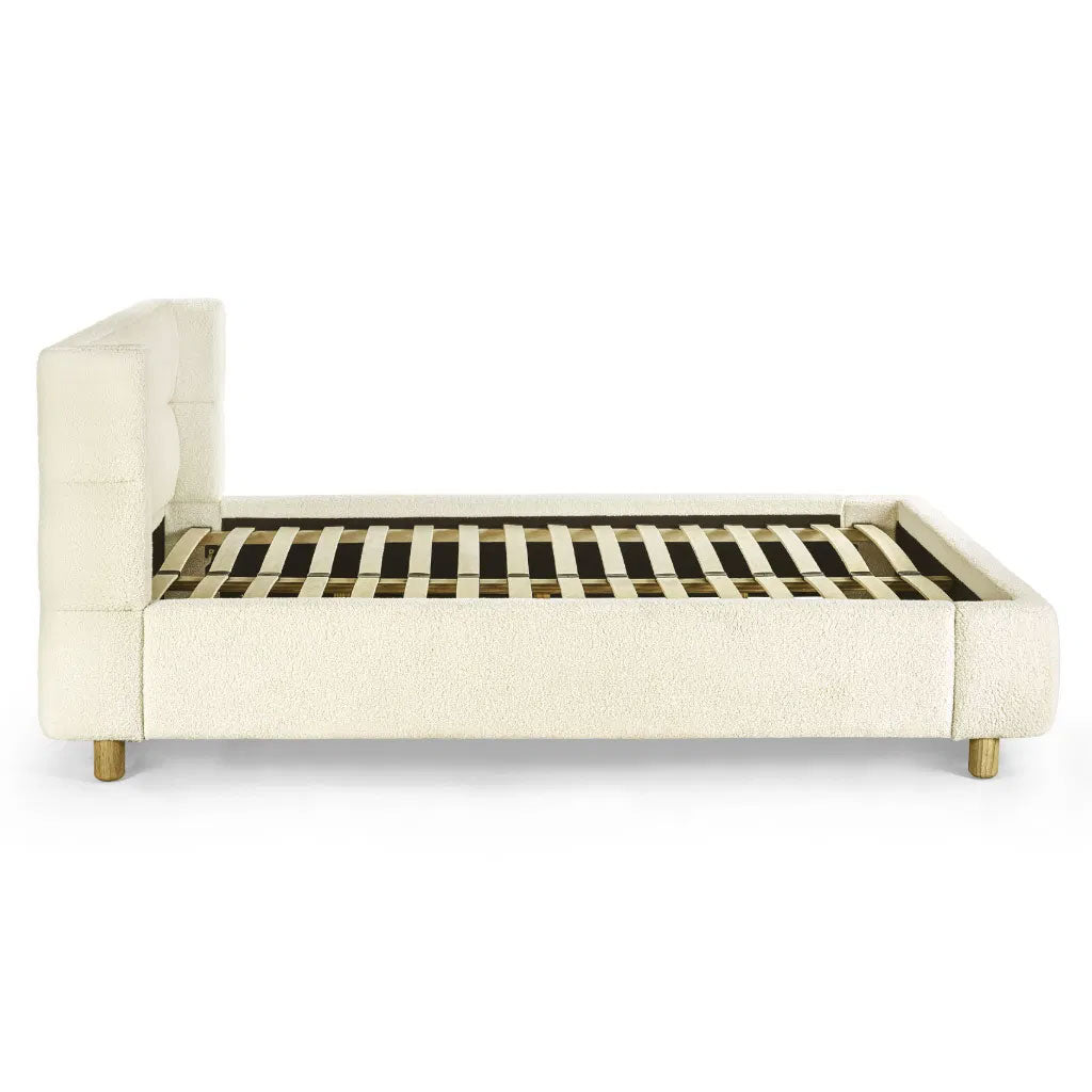 Fabric Double Bed - Oberon