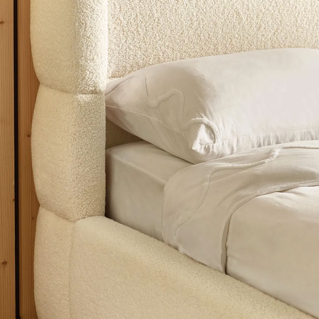 Fabric Double Bed - Oberon