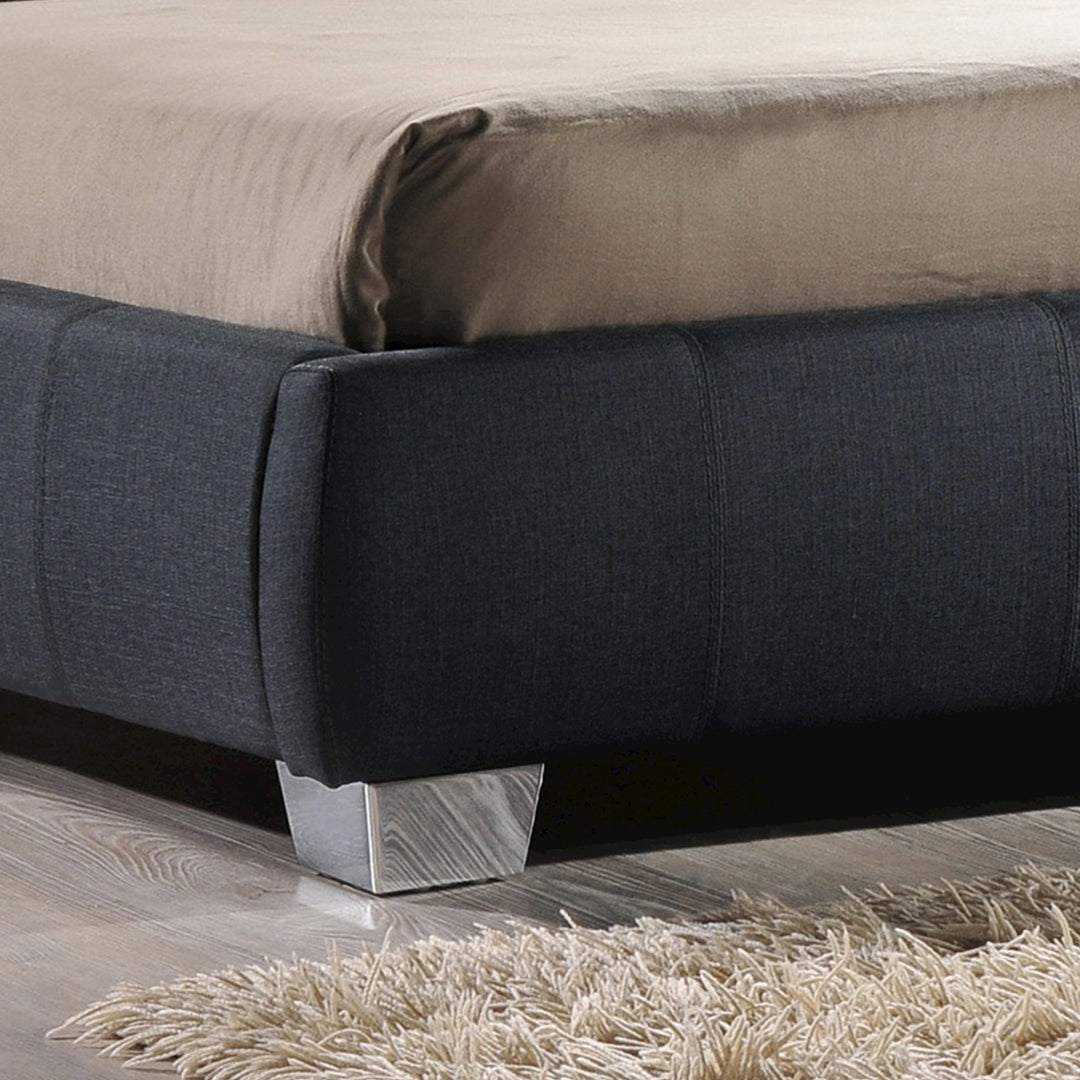 Fabric Double Bed With Sprung Slatted Base - Braunston