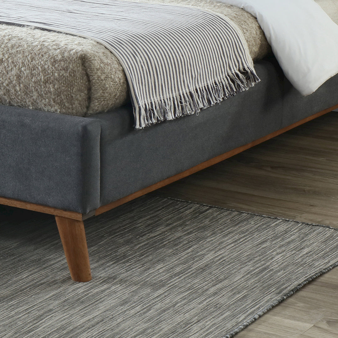 Fabric Double Bed With Sprung Slatted Base - Mayfair