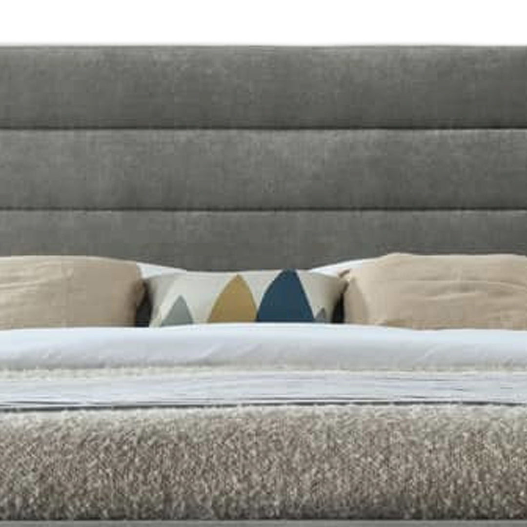 Fabric Double Bed With Sprung Slatted Base - Mayfair