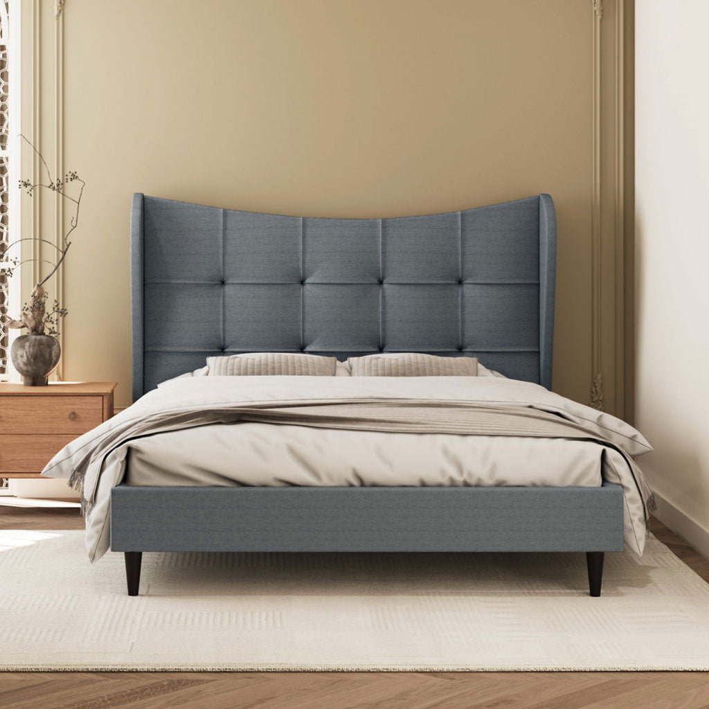 Fabric Double Bed - Verona