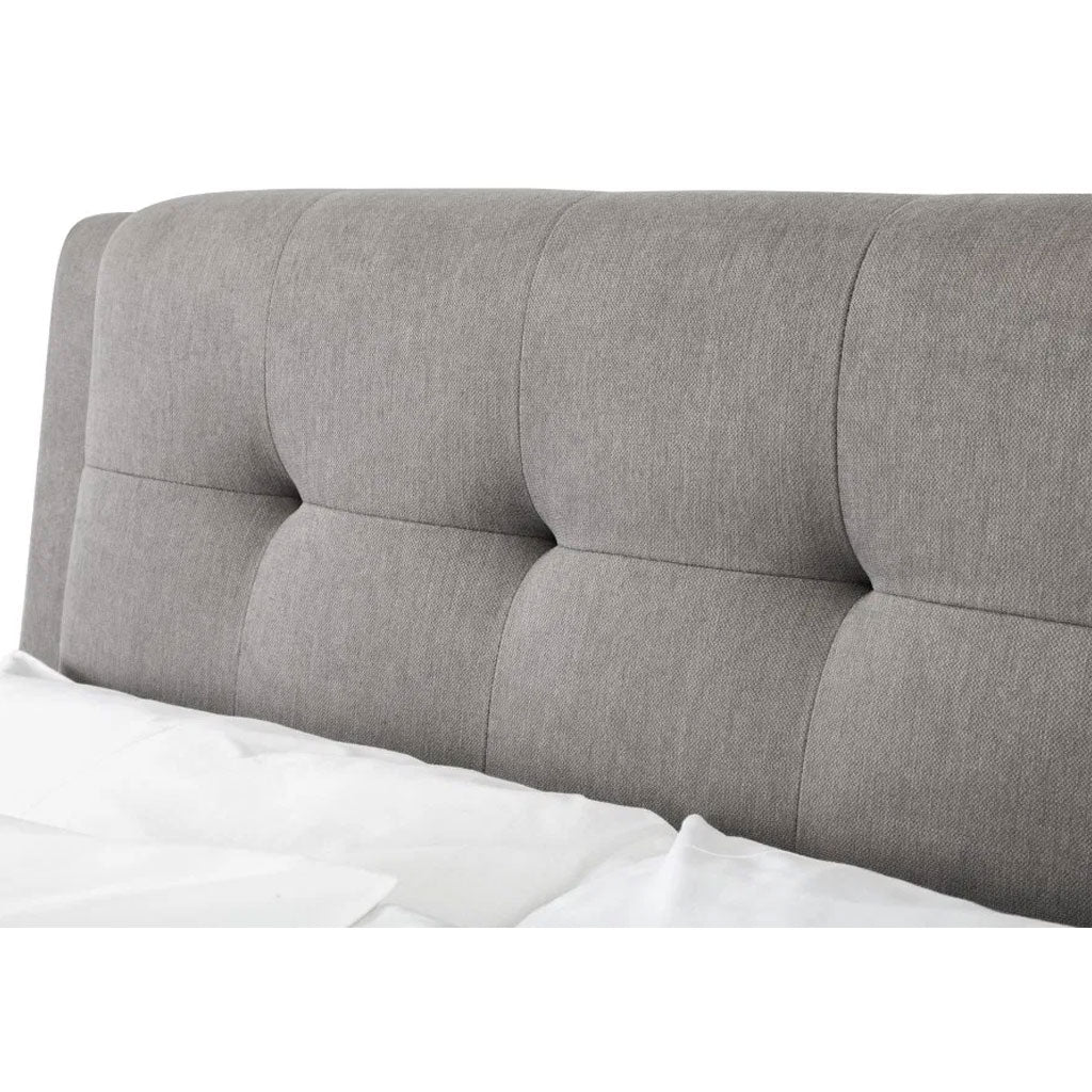 Fabric Double Bed With 4 Drawers - Fullerton