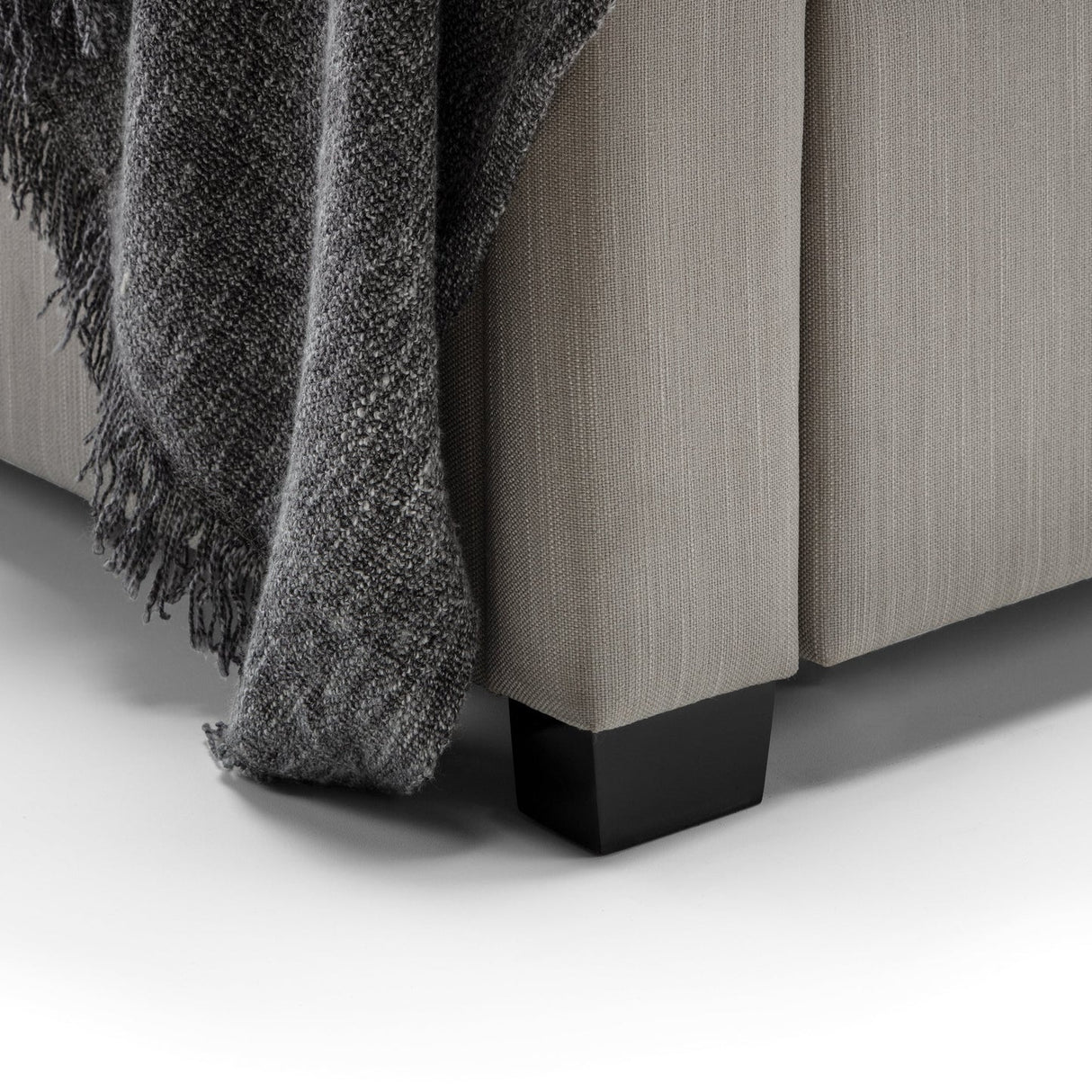 Fabric Double Bed With 4 Drawers - Wilton