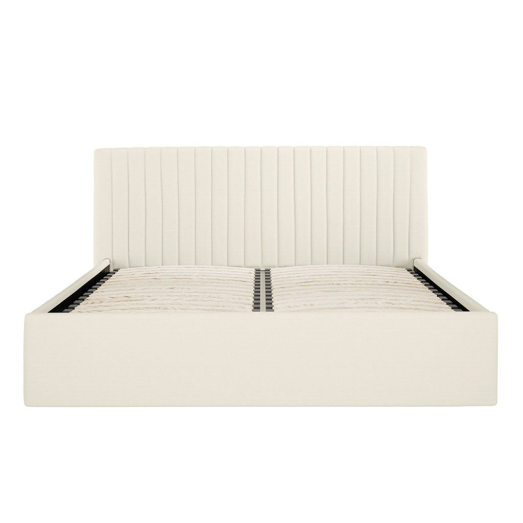 Fabric Double Ottoman Storage Bed - Berlin