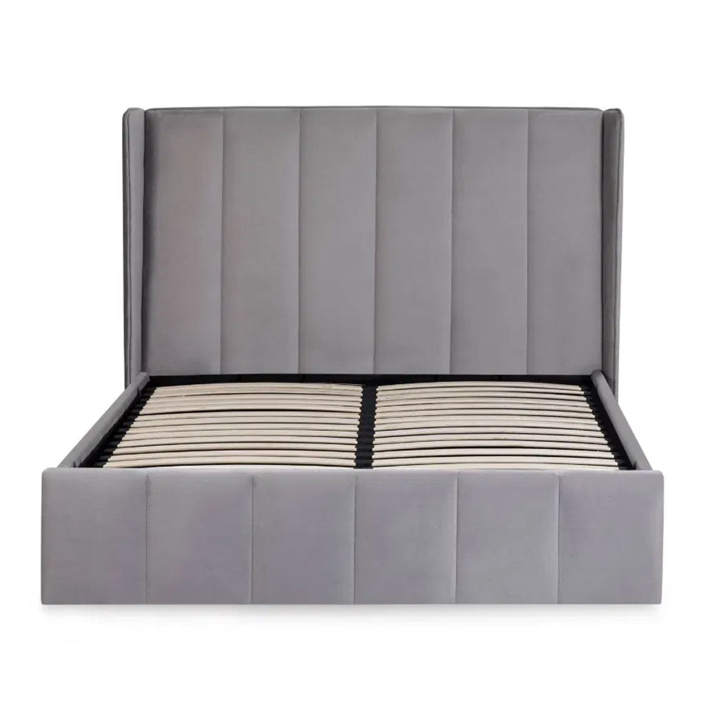 Fabric Double Ottoman Storage Bed - Katie