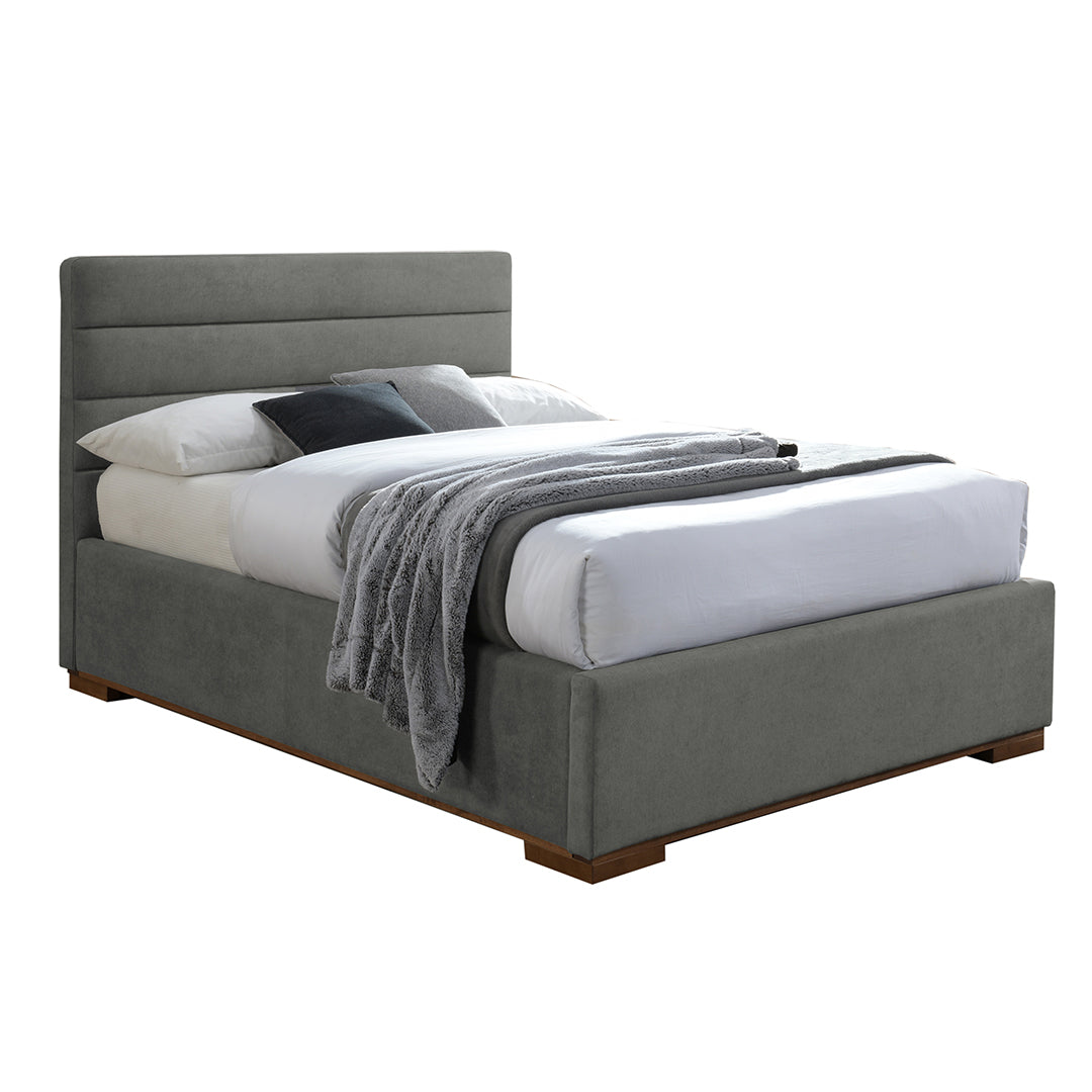 Fabric Double Ottoman Storage Bed - Mayfair