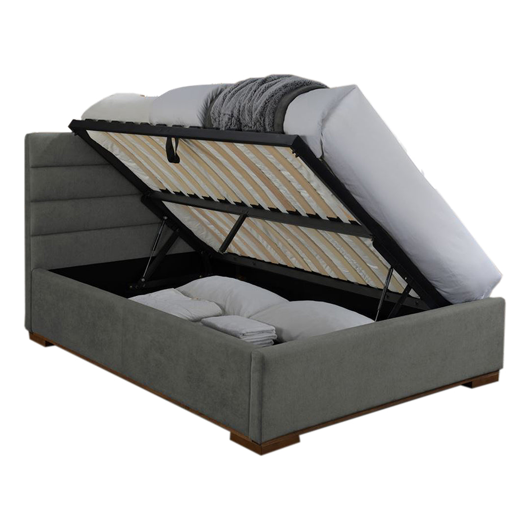 Fabric Double Ottoman Storage Bed - Mayfair