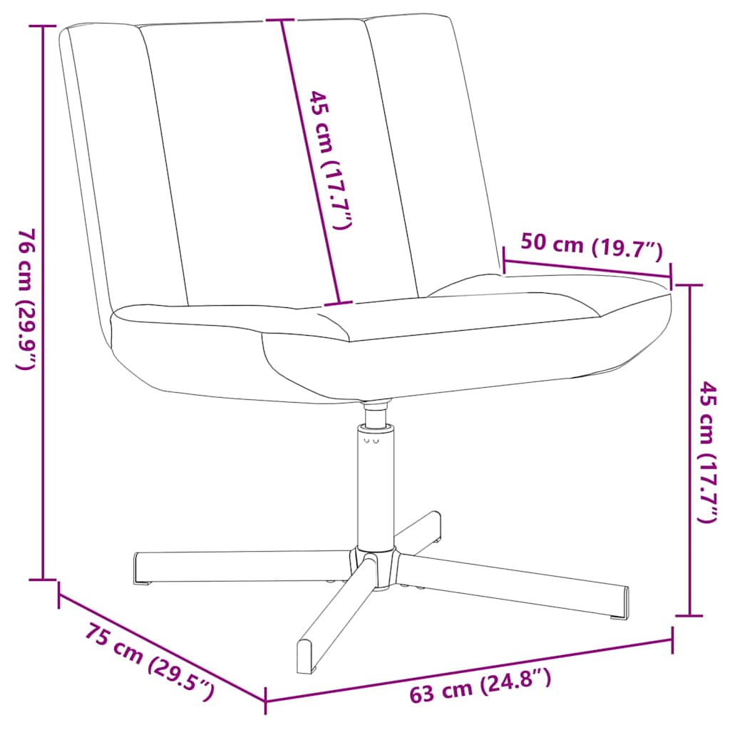 Fabric Home And Office Chair 63cm Wide - Vantage Home