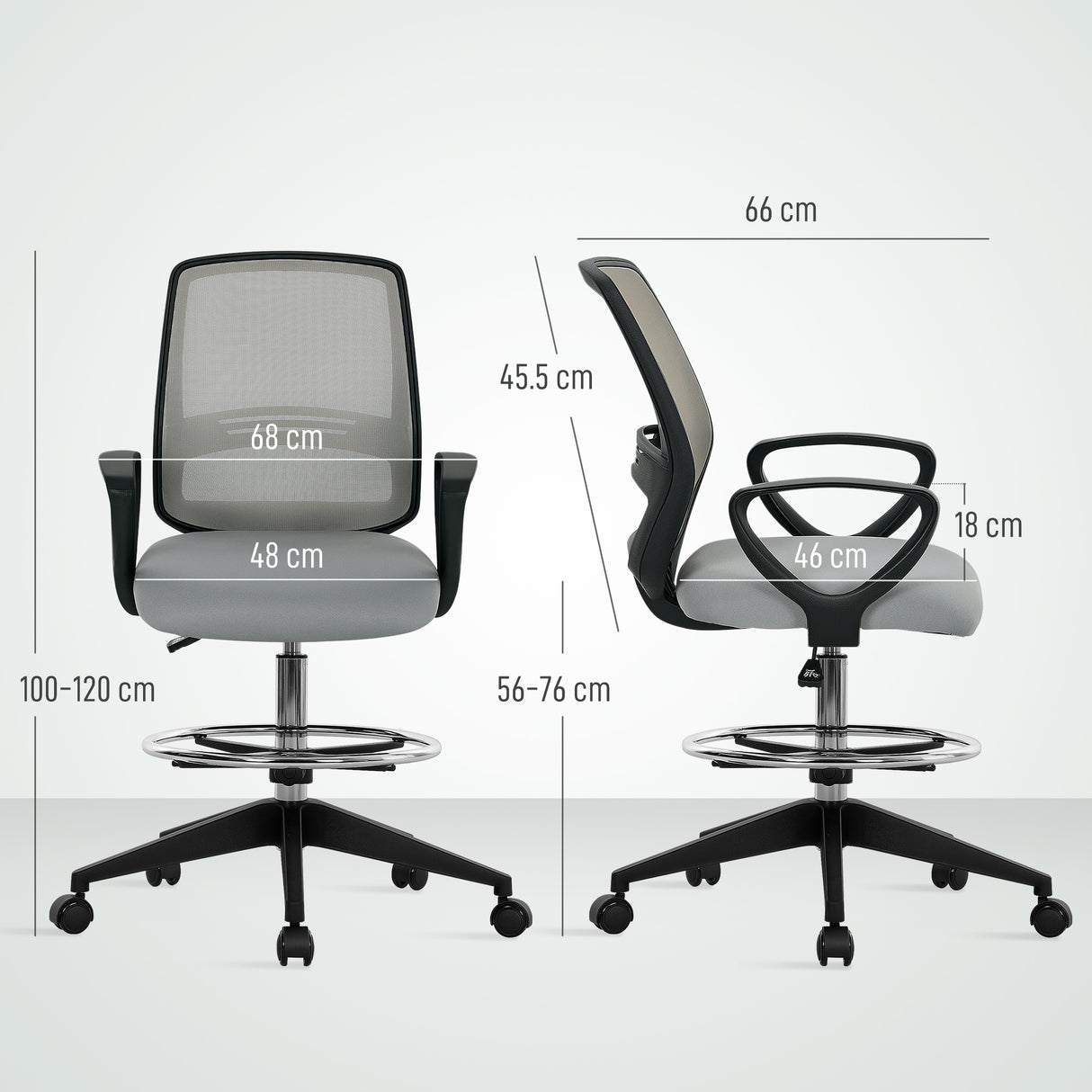 Fabric Home And Office Chair 68cm Wide With Footrest - Velmora
