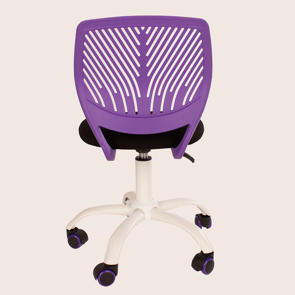 Fabric Home And Office Chair With White Base - Loft