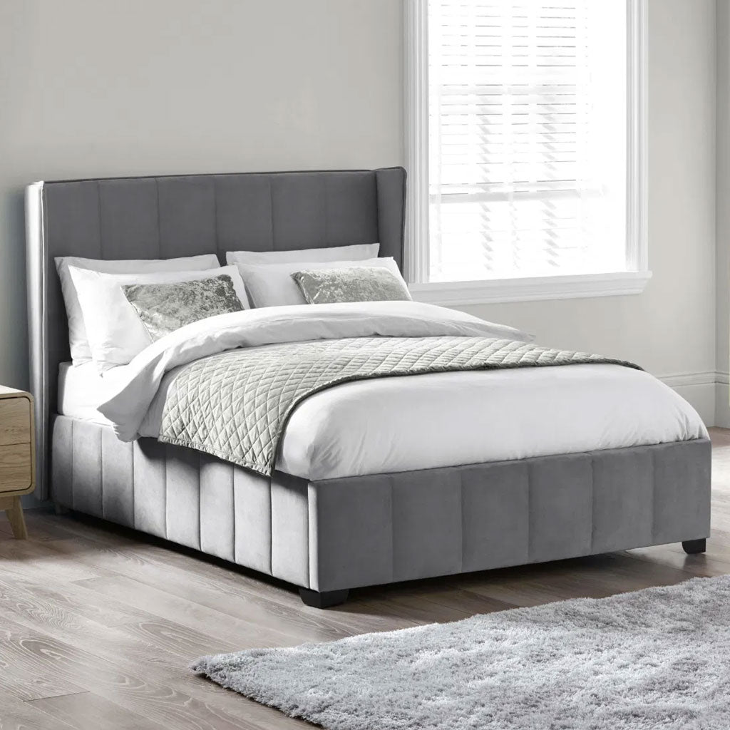 Fabric King Size Bed - Katie
