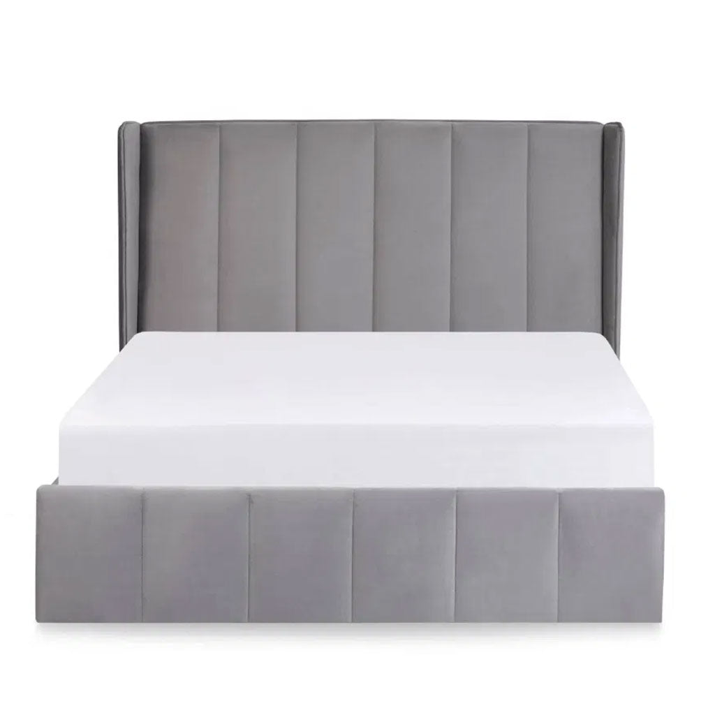 Fabric King Size Ottoman Storage Bed - Katie