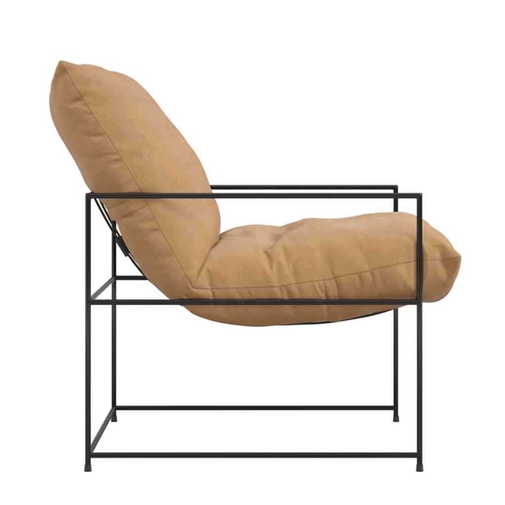 Fabric Occasional Chair With Metal Frame - Brook