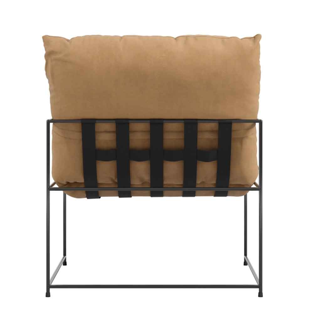 Fabric Occasional Chair With Metal Frame - Brook