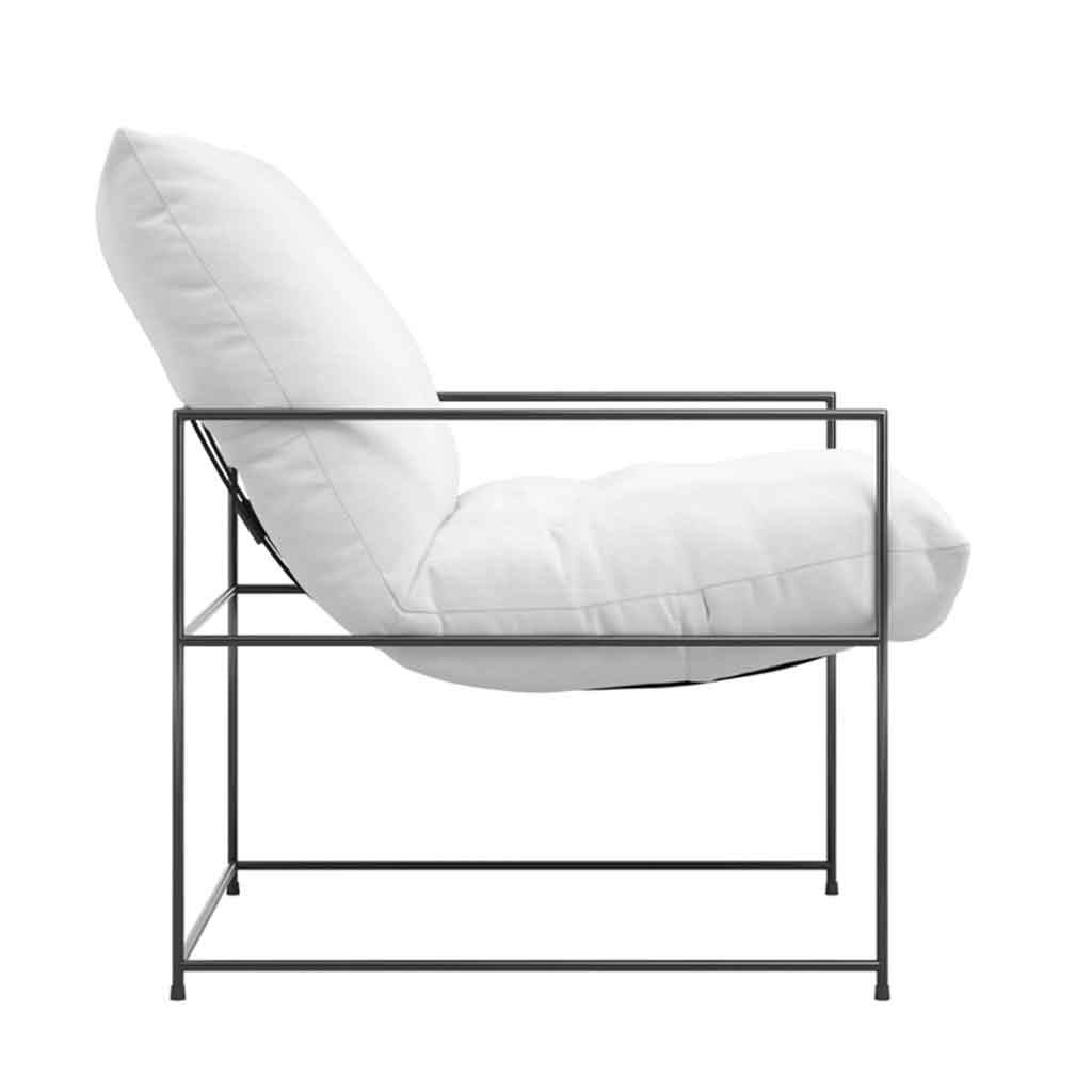 Fabric Occasional Chair With Metal Frame - Brook