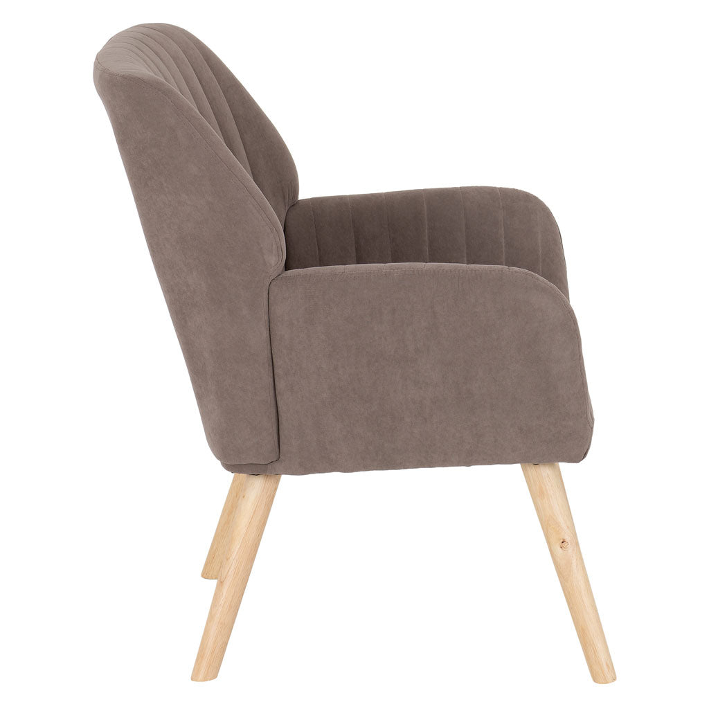 Fabric Occasional Chair With Wooden Legs - Jordan
