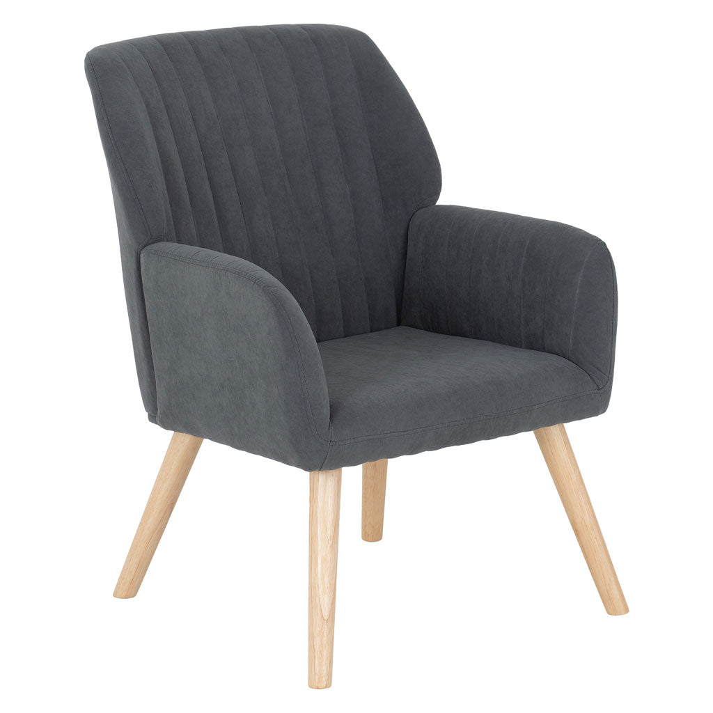 Fabric Occasional Chair With Wooden Legs - Jordan