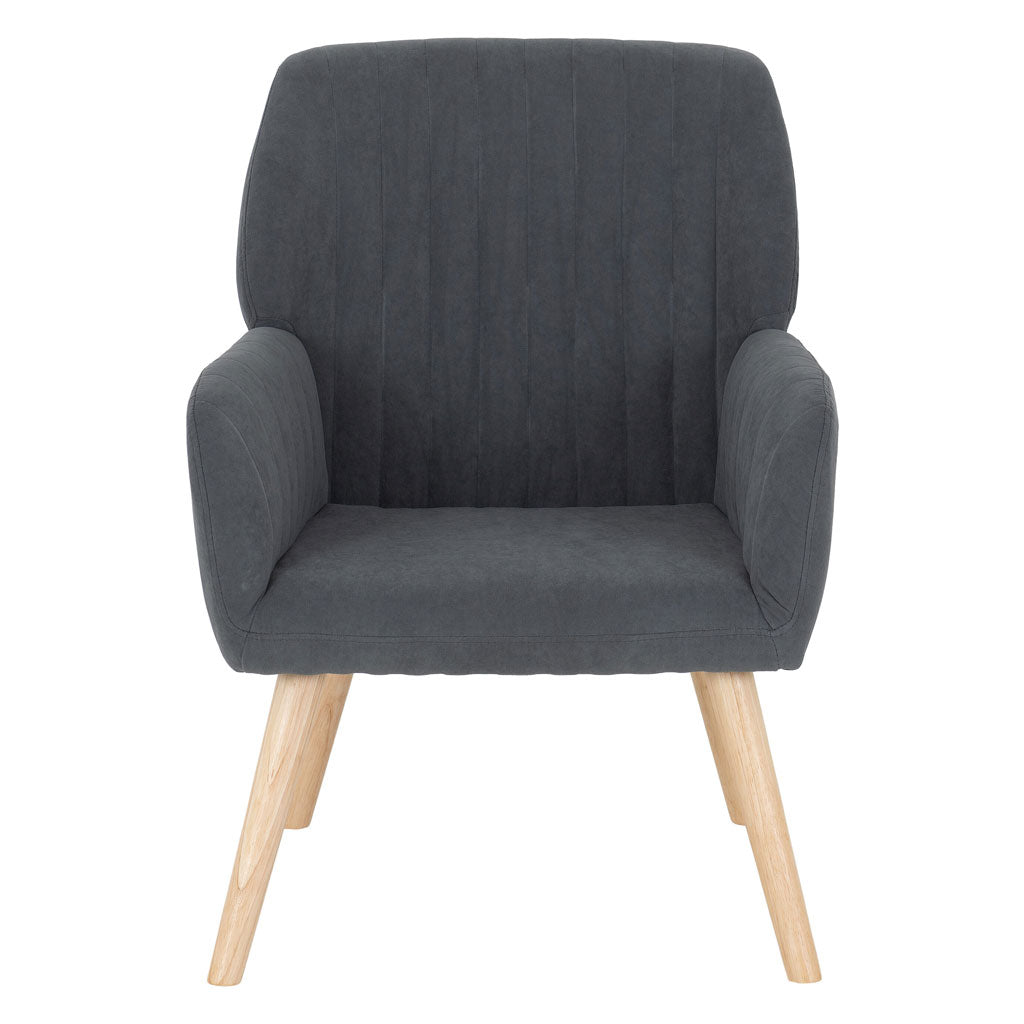 Fabric Occasional Chair With Wooden Legs - Jordan