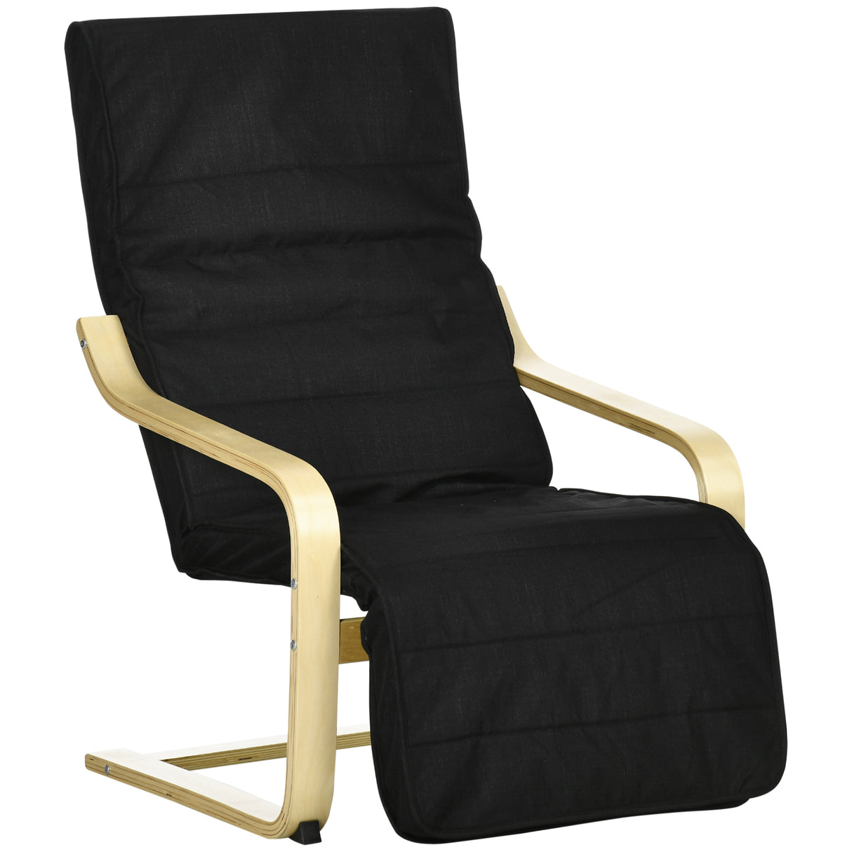 Fabric Recliner Chair 66.5cm Wide With Footrest - Velmora