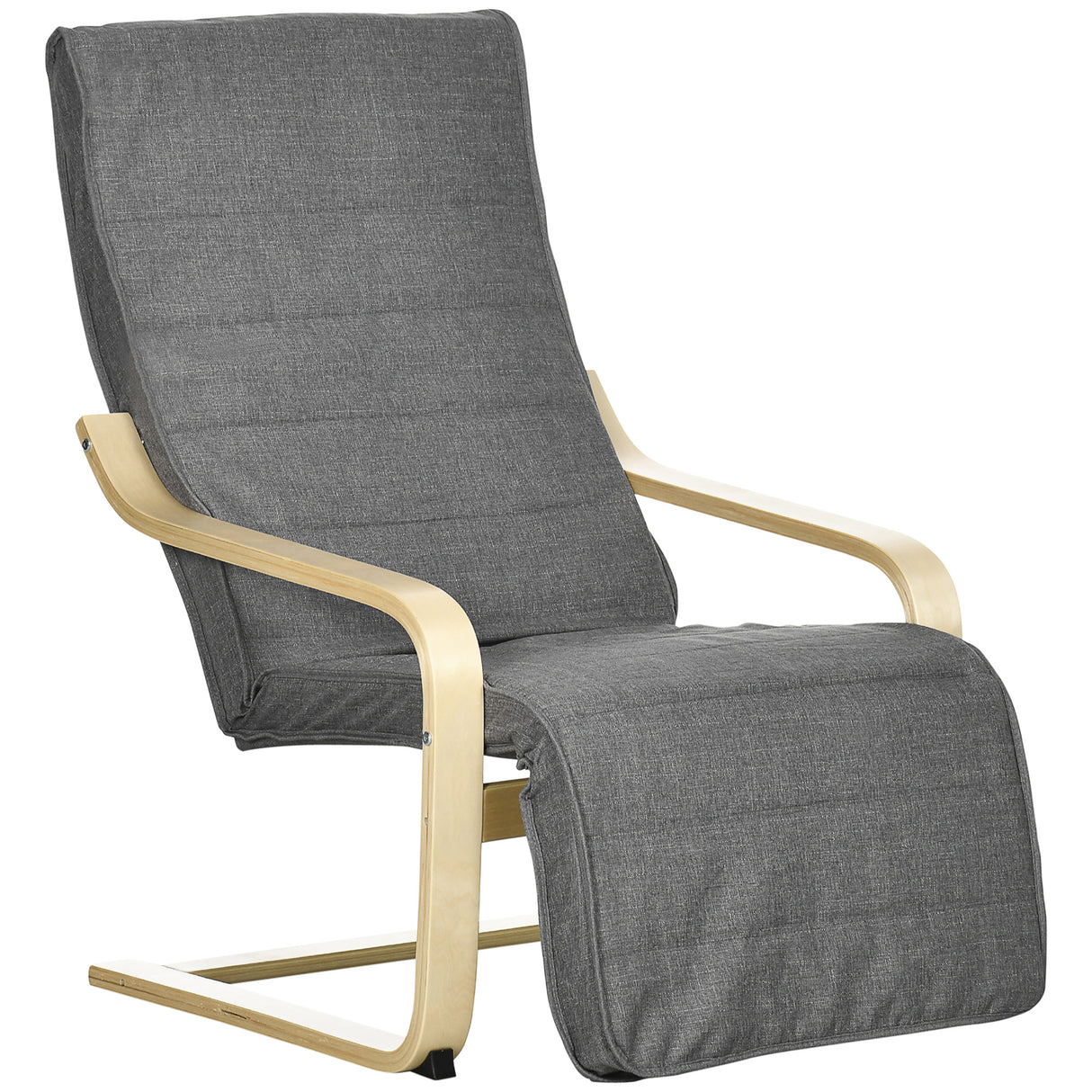 Fabric Recliner Chair 66.5cm Wide With Footrest - Velmora