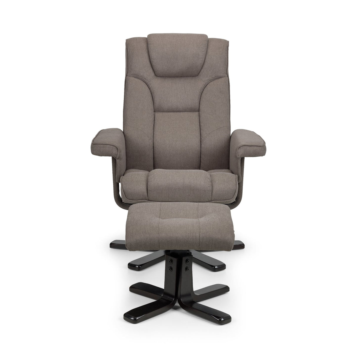 Fabric Recliner Chair With Stool - Malmo