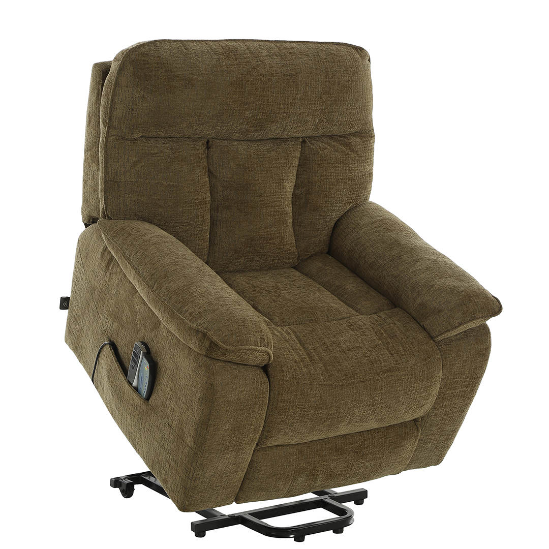 Fabric Rise and Recline Massage Armchair - Cornwall