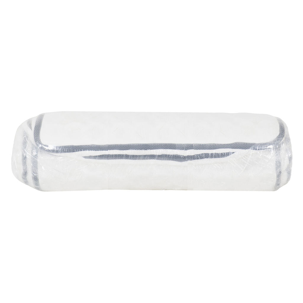 Fabric Single Mattress Pocket Spring Roll Up 24cm High - Yasmin