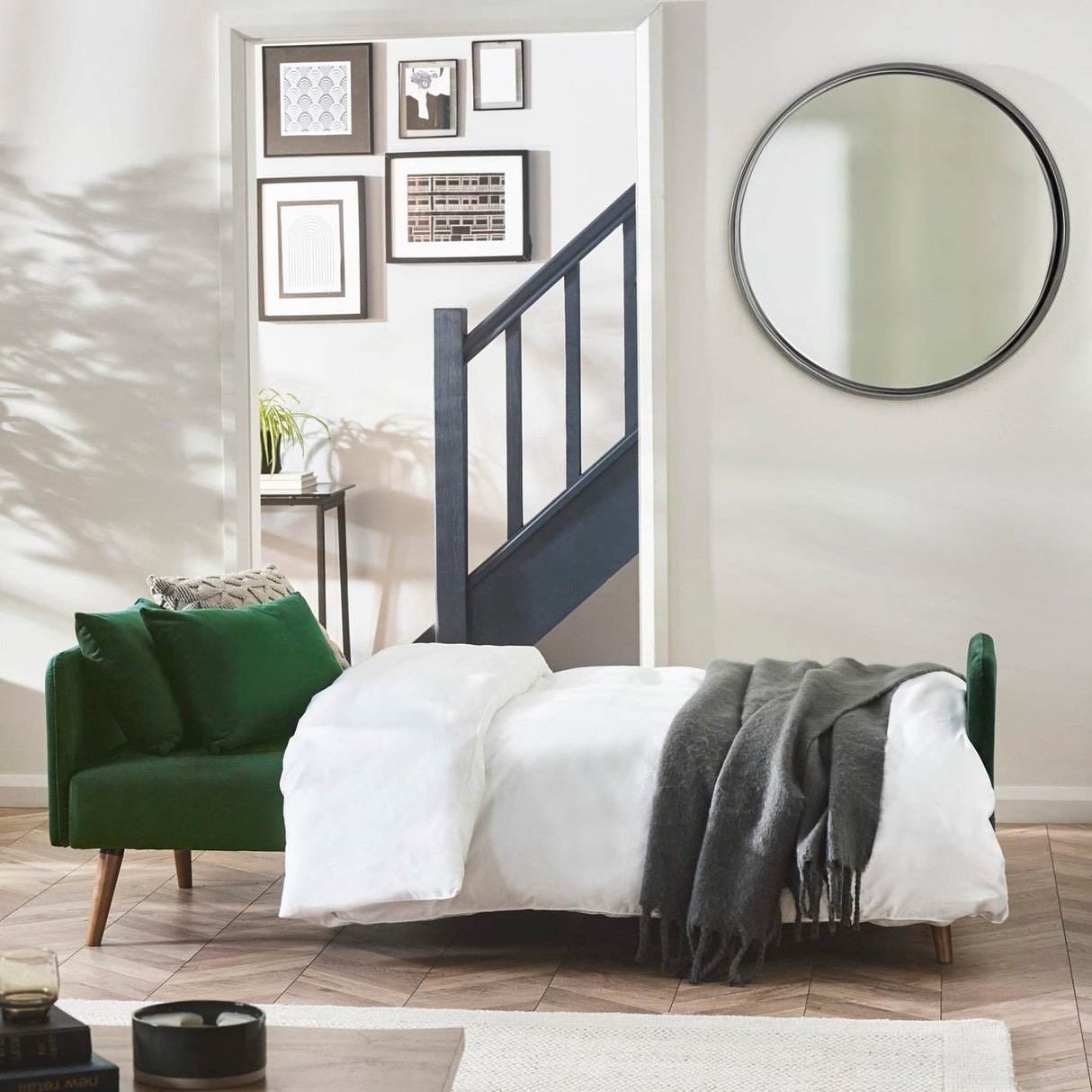 Fabric Sofa Bed 190cm Wide - Andi
