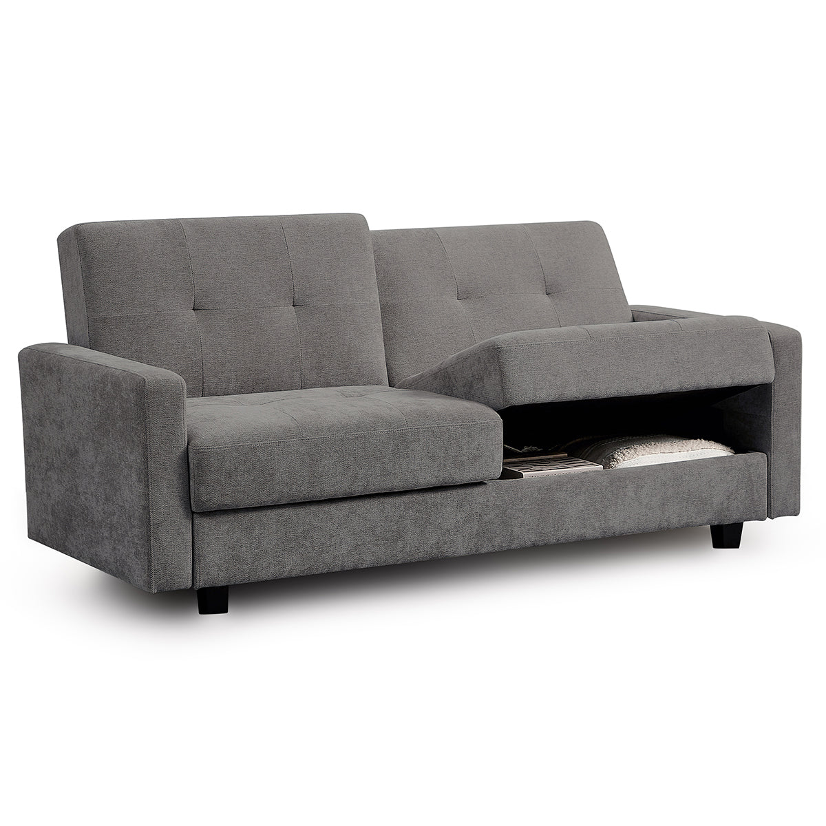 Fabric Sofa Bed 3 Seater With Storage - Hive