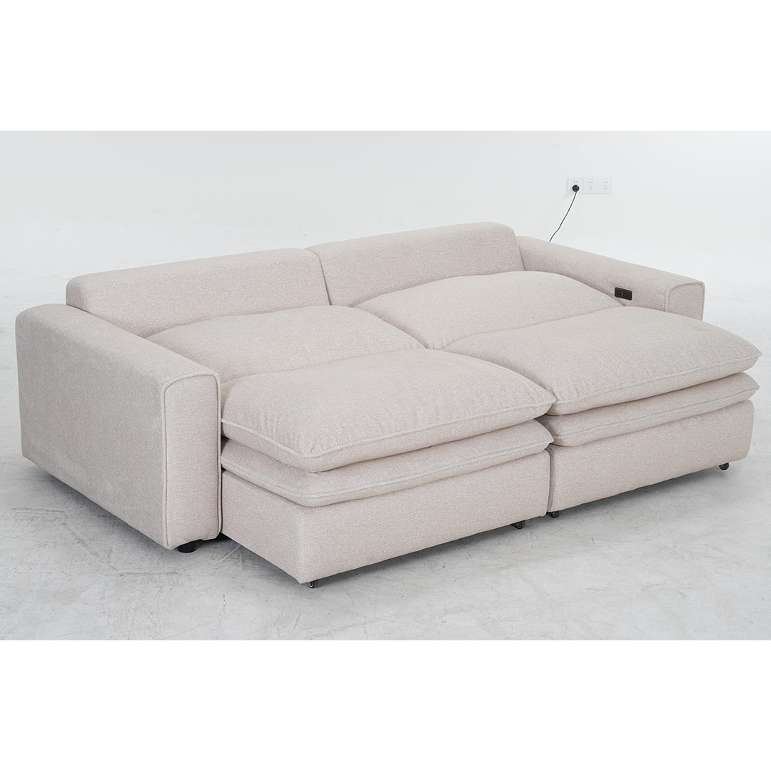 Fabric Sofa Bed Electric Recliner - Florence Cloud