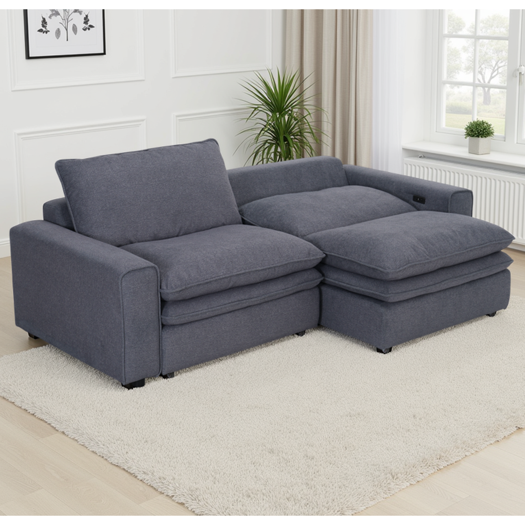 Fabric Sofa Bed Electric Recliner - Florence Cloud