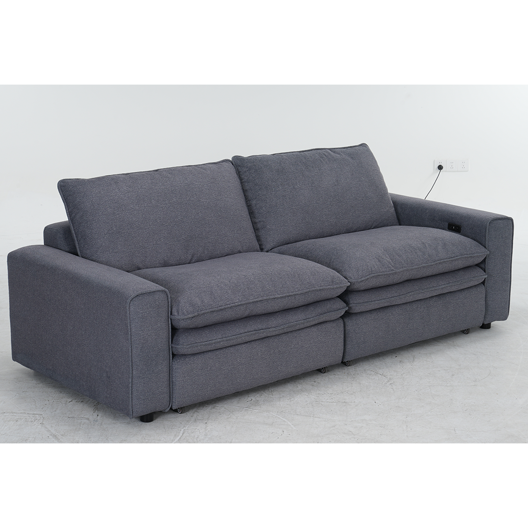 Fabric Sofa Bed Electric Recliner - Florence Cloud